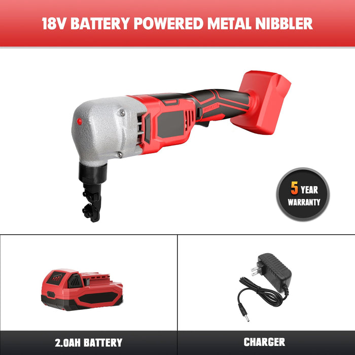 Cordless Nibbler Compatible with Milwaukee 18V Battery