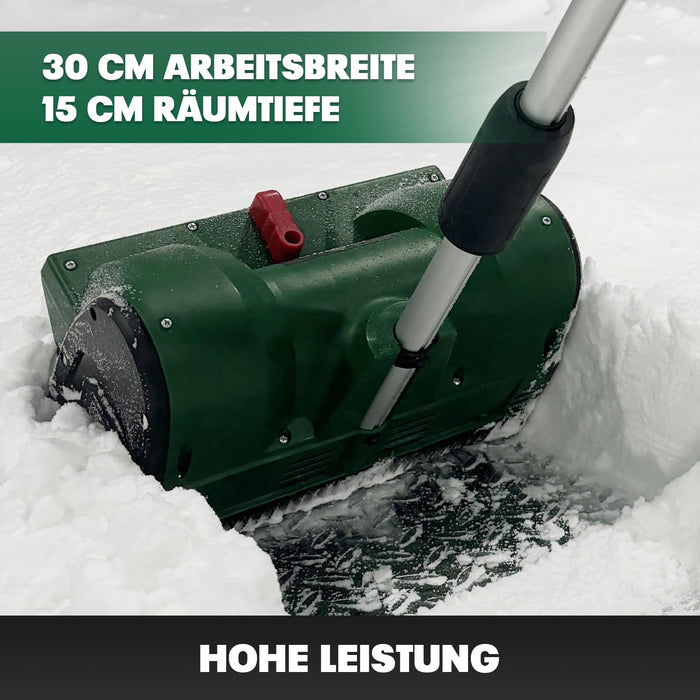 Mellif Akku Schneefräse,elektrische bürstenlose Schneebürste mit 4.0 Ah Batterie Kompatibel mit Makita 18V Akku