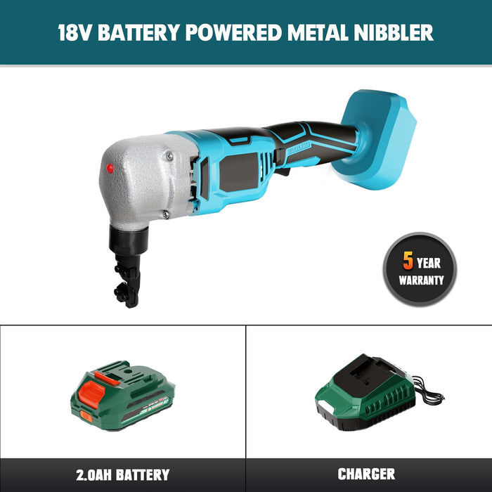 Cordless Nibbler Compatible with Makita 18V Battery