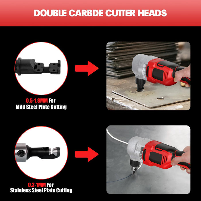 Cordless Nibbler Compatible with Milwaukee 18V Battery