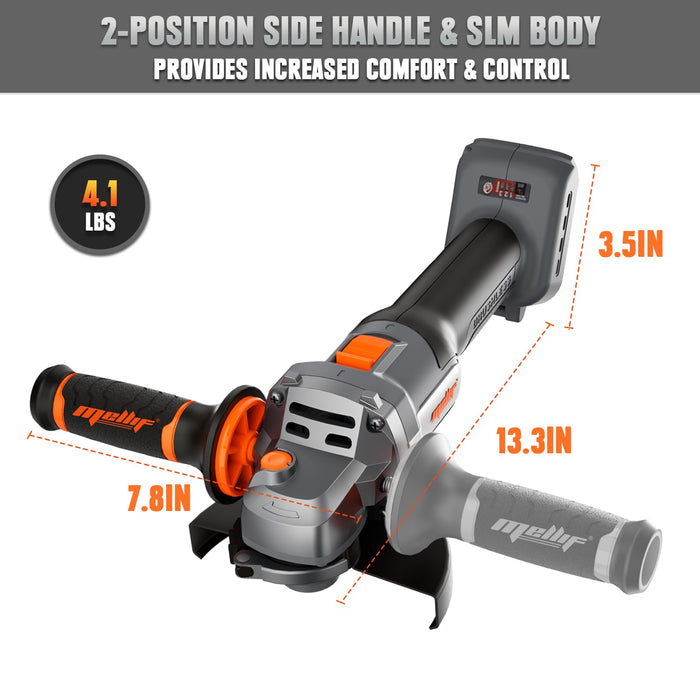 Mellif Akku-Winkelschleifer für Dewalt/Mellif 20 V Max Akku 