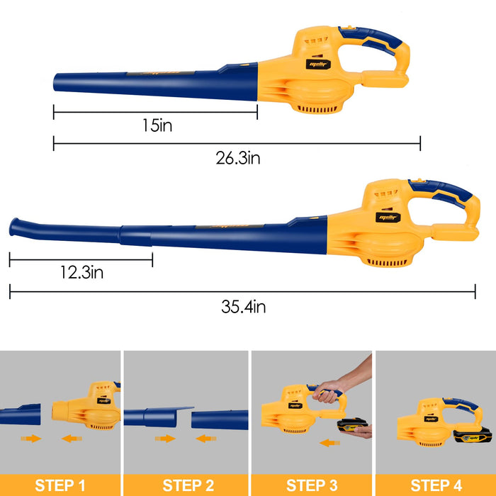 Mellif  Leaf Blower Dust Buster Compatible with DEWALT 20V Max Battery