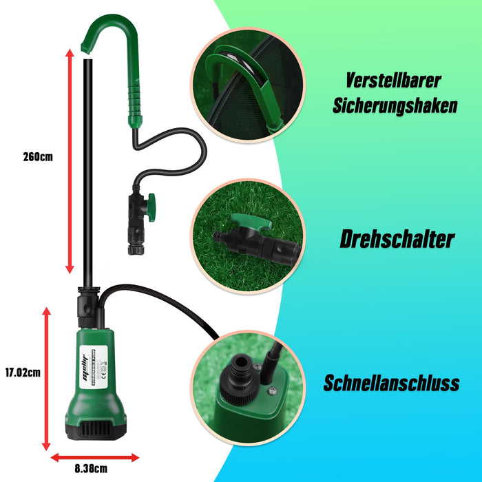 Mellif Submersible Battery Pump for Makita Battery 18 V, Water Pump, Dirty Water Pump (Without Battery)