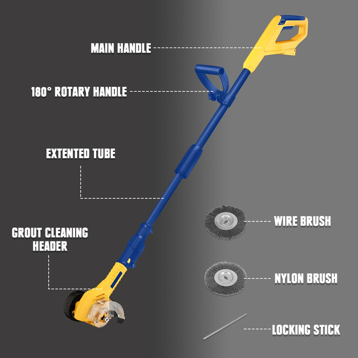 Mellif Cordless Crack Weeder Compatible with DeWalt & Mellif 20V MAX Battery