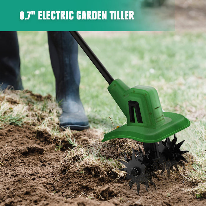 Mellif Cordless Tiller Cultivator for Makita 18V Battery(No Battery), Electric Garden Tiller w/270 RPM, 48 Steel Tines