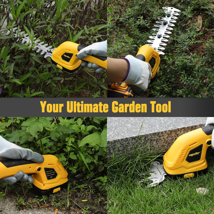 Mellif 2-in-1 Cordless Grass Shear & Shrubbery Trimmer Compatible with Dewalt/Mellif 20V Battery(Battery Not Included)