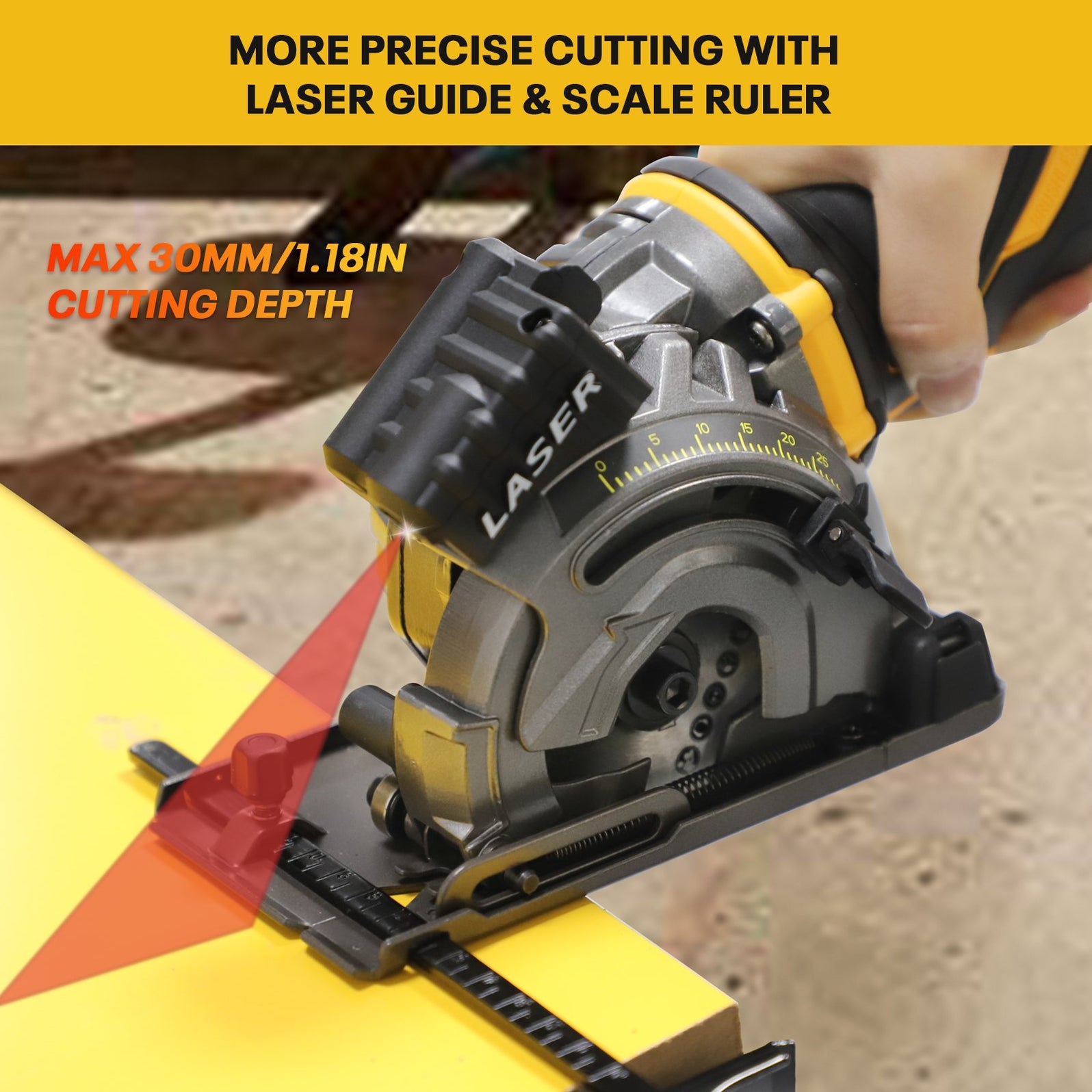 Mellif For DEWALT 18V 20V 60V Cordless Circular Saw, Battery Powered T ...