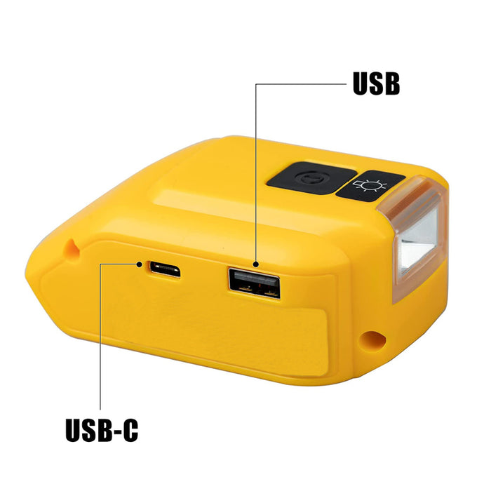 Mellif für Dewalt 20-V-Akku-USB-Ladeadapter
