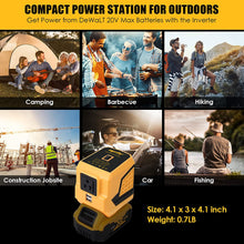 Load image into Gallery viewer, Mellif for DeWALT 18V 20V MAX Battery Power Station 200W outdoor Generator Inverter
