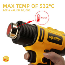 Load image into Gallery viewer, Mellif for dewalt 18v 20v MAX Battery Powered Hot Air Heat Gun for Vinyl wrap shrink wrapping
